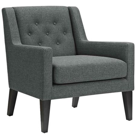 MODWAY FURNITURE Earnest Fabric Armchair, Gray EEI-2308-GRY